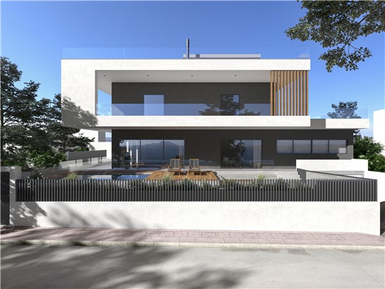 Architectural design proposal for residence in Varkiza